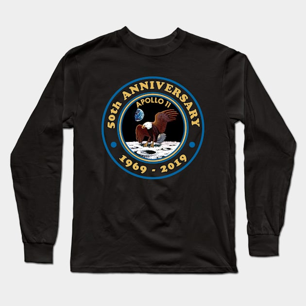 Apollo 11 50th Anniversary Long Sleeve T-Shirt by deadright